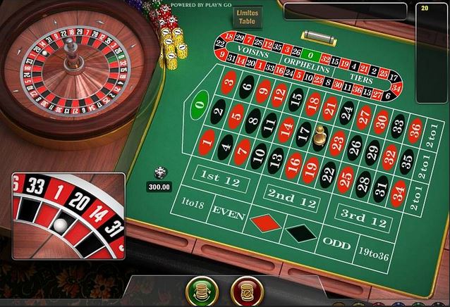 Exemple d'un jeu de roulette en ligne