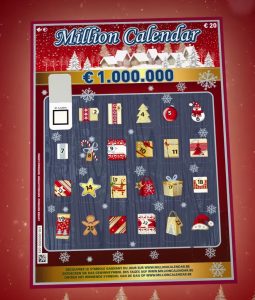 Découvrir l'aspect visuel du ticket de grattage Million Calendar