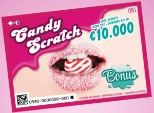ticket de grattage Candy Scratch