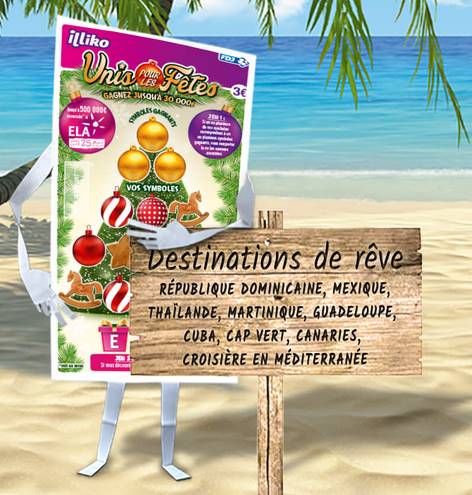 Gagner un voyage avec pochette cadeau Noël FDJ