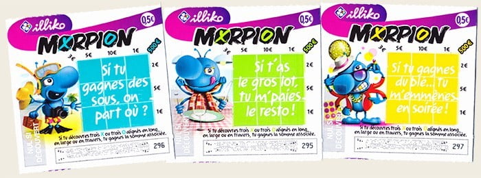 Les nouveaux tickets à gratter Morpion FDJ de 2018