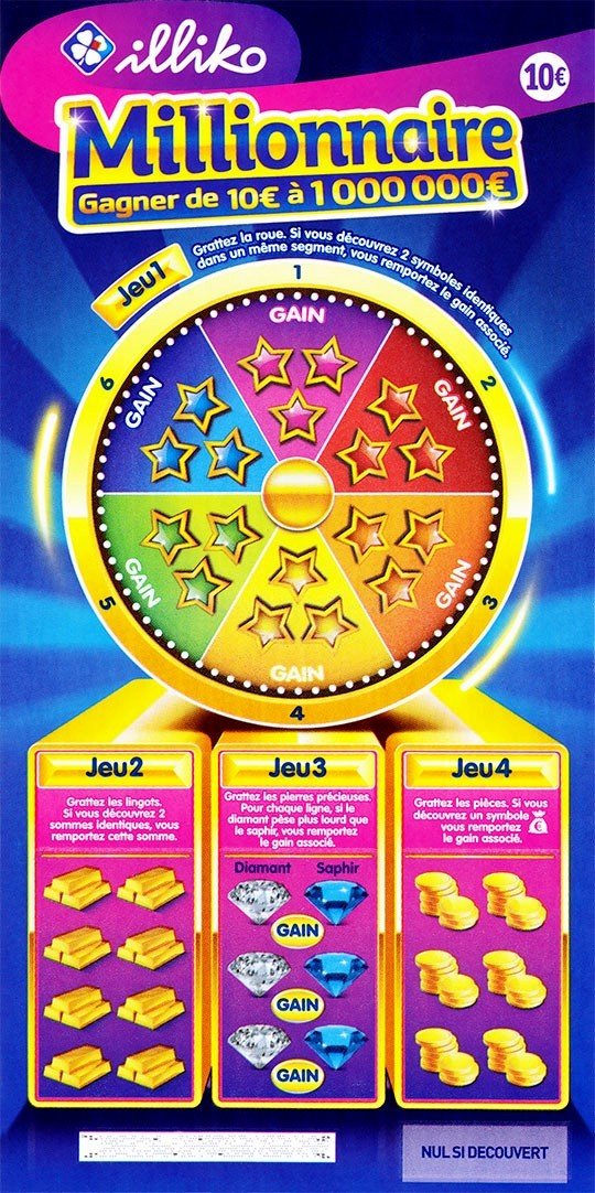 Nouveau jeu Ticket As de Cœur avec 500 000 € Chances Prix Avis