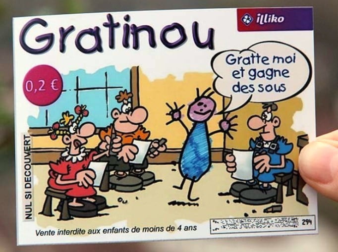 le ticket à gratter FDJ Gratinou