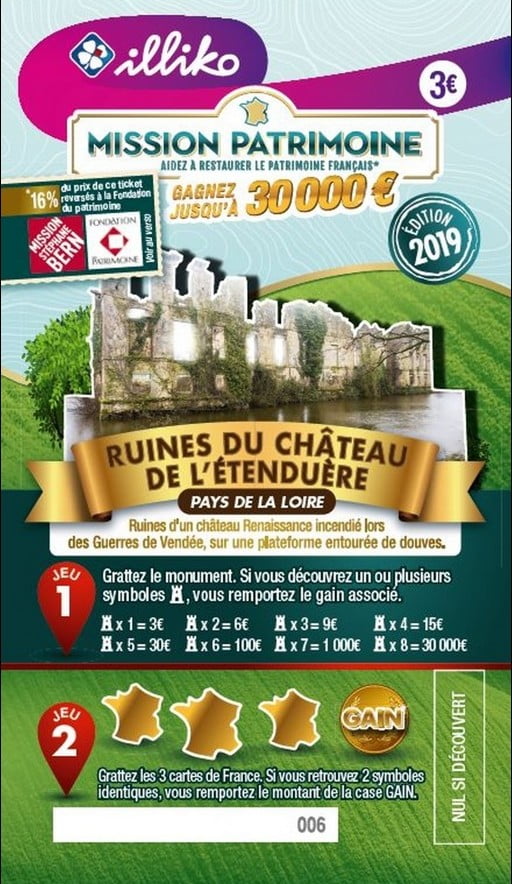 Mission Patrimoine ruines du château de l'étenduère