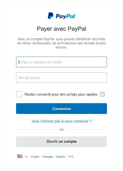 déposer de l'argent de PayPal à son compte joueur FDJ