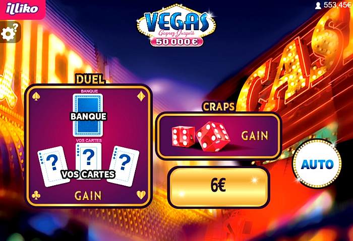 le bonus gagné sur Vegas