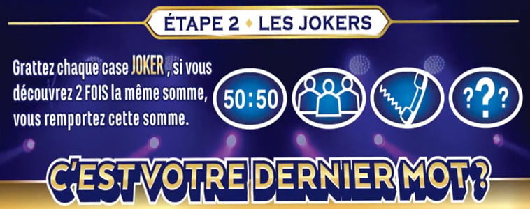 Les jokers à gratter