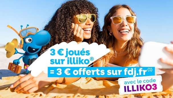 offre privilège pour 3 euros offerts code promo ILLIKO3