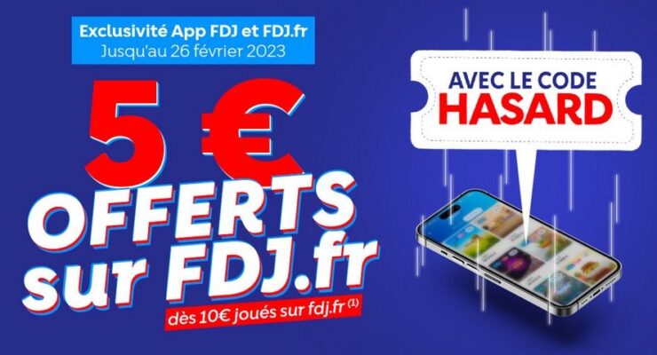 code promo HASARD Illiko pour 5 euros de jeux FDJ