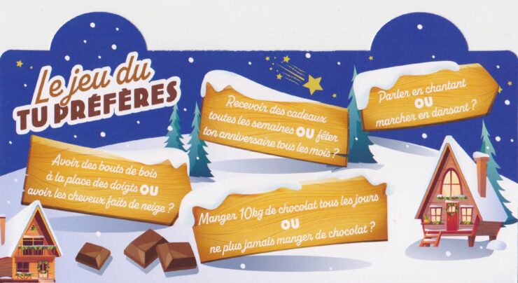 jeu de la pochette cadeaux Tu Preferes