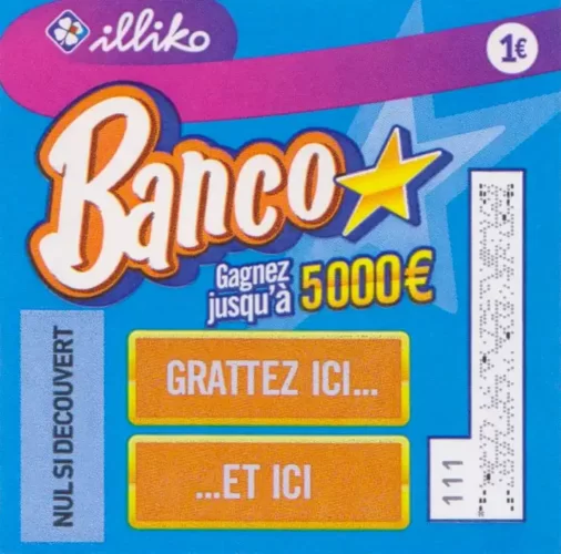 ticket à gratter Banco