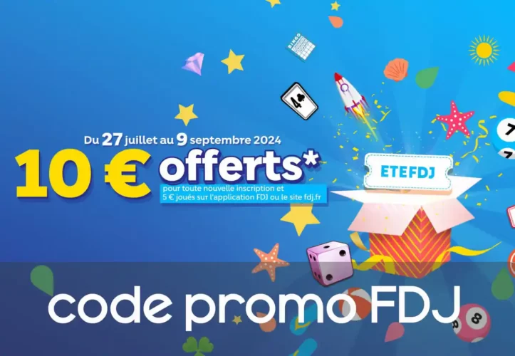 code promo FDJ pour été et 10 euros offerts