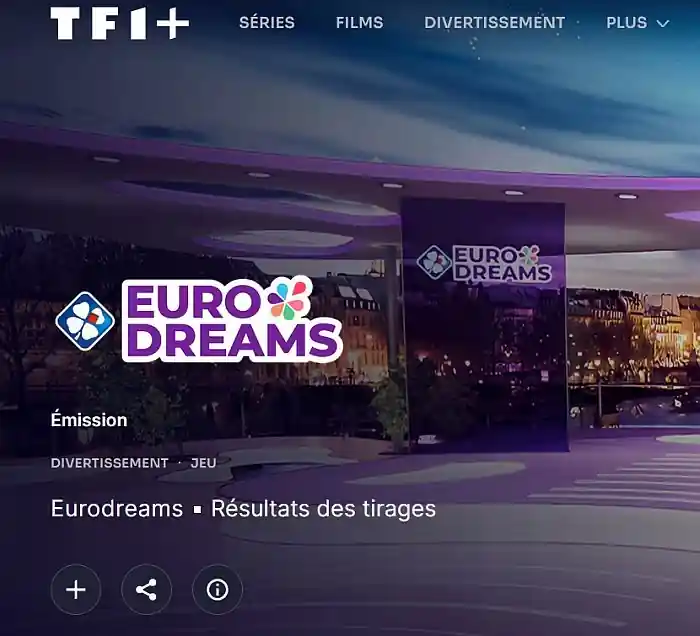 retransmission des tirages EuroDreams TV TF1