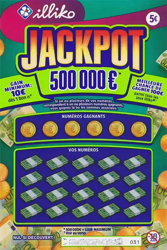 ticket à gratter FDJ Jackpot