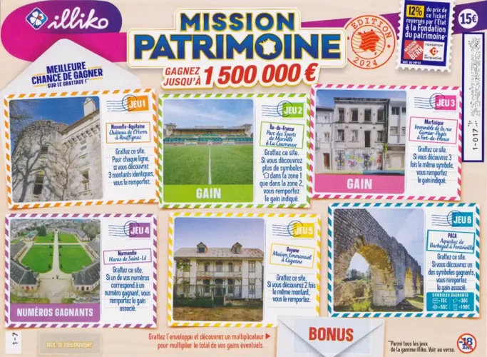 2e ticket Mission Patrimoine 2024