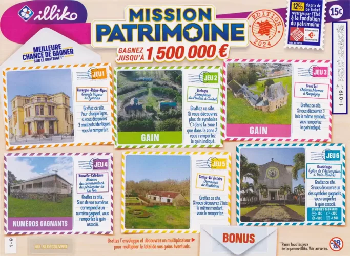 3e ticket Mission Patrimoine 2024