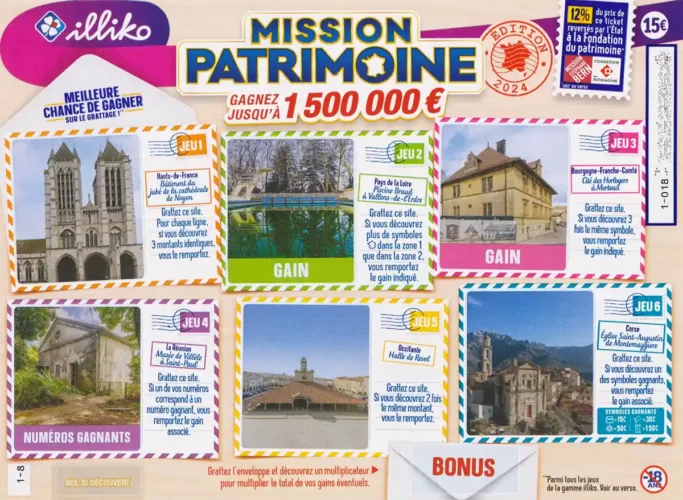 premier ticket Mission Patrimoine 2024