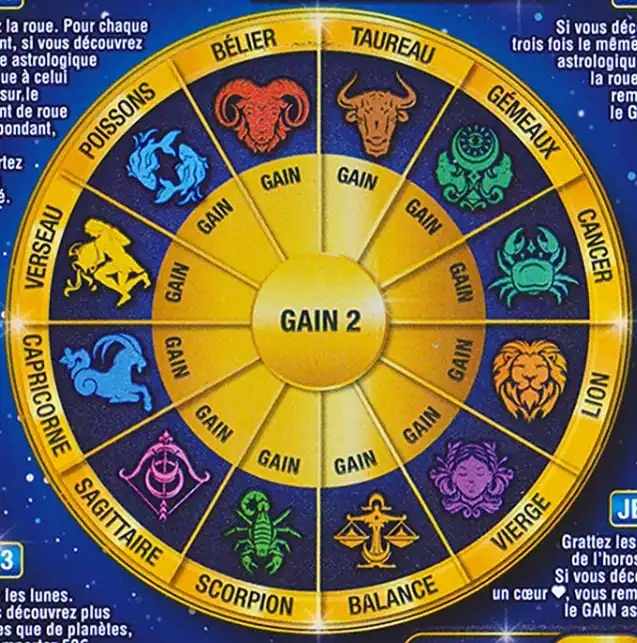 12 signes astrologiques du jeu Maxi Astro